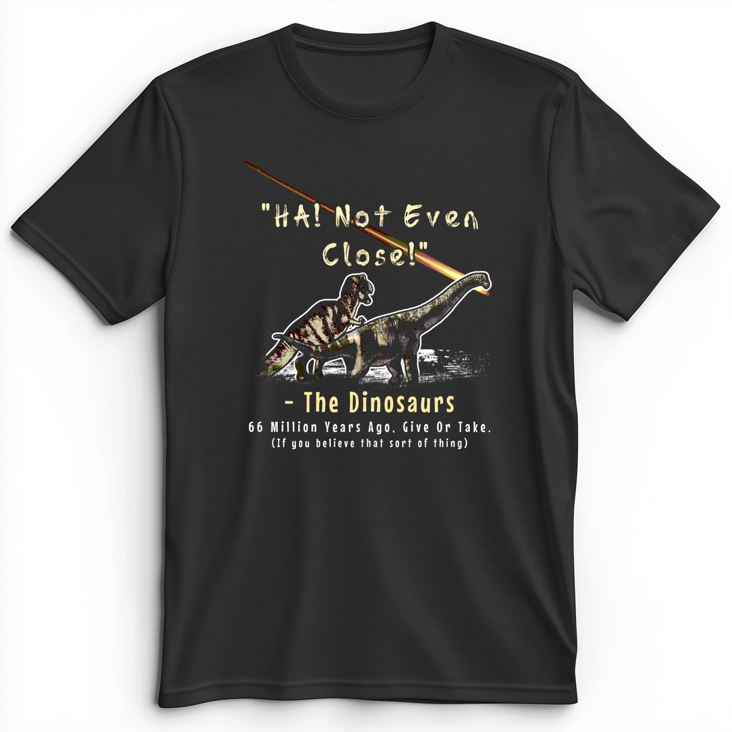 The Dinosaurs Premium Tee Dark Grey Heather / S