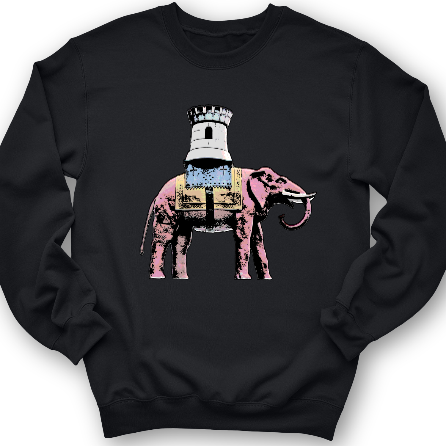The Elephant And The Castle Crewneck Black / S