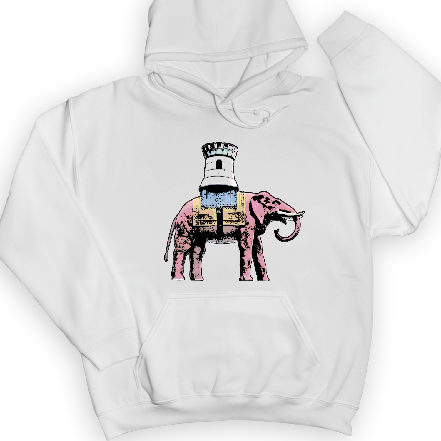 The Elephant And The Castle Hoodie White / S