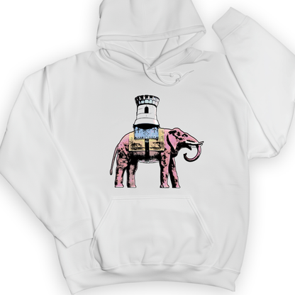 The Elephant And The Castle Hoodie White / S