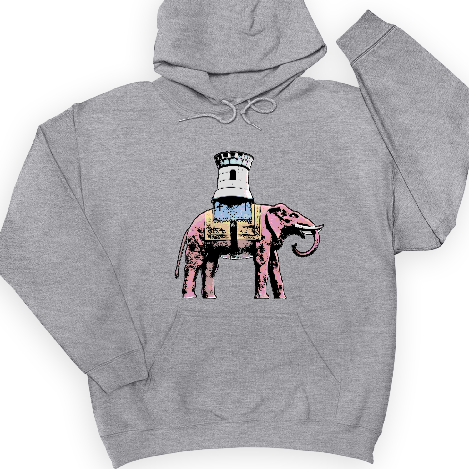The Elephant And The Castle Hoodie Sport Grey / S