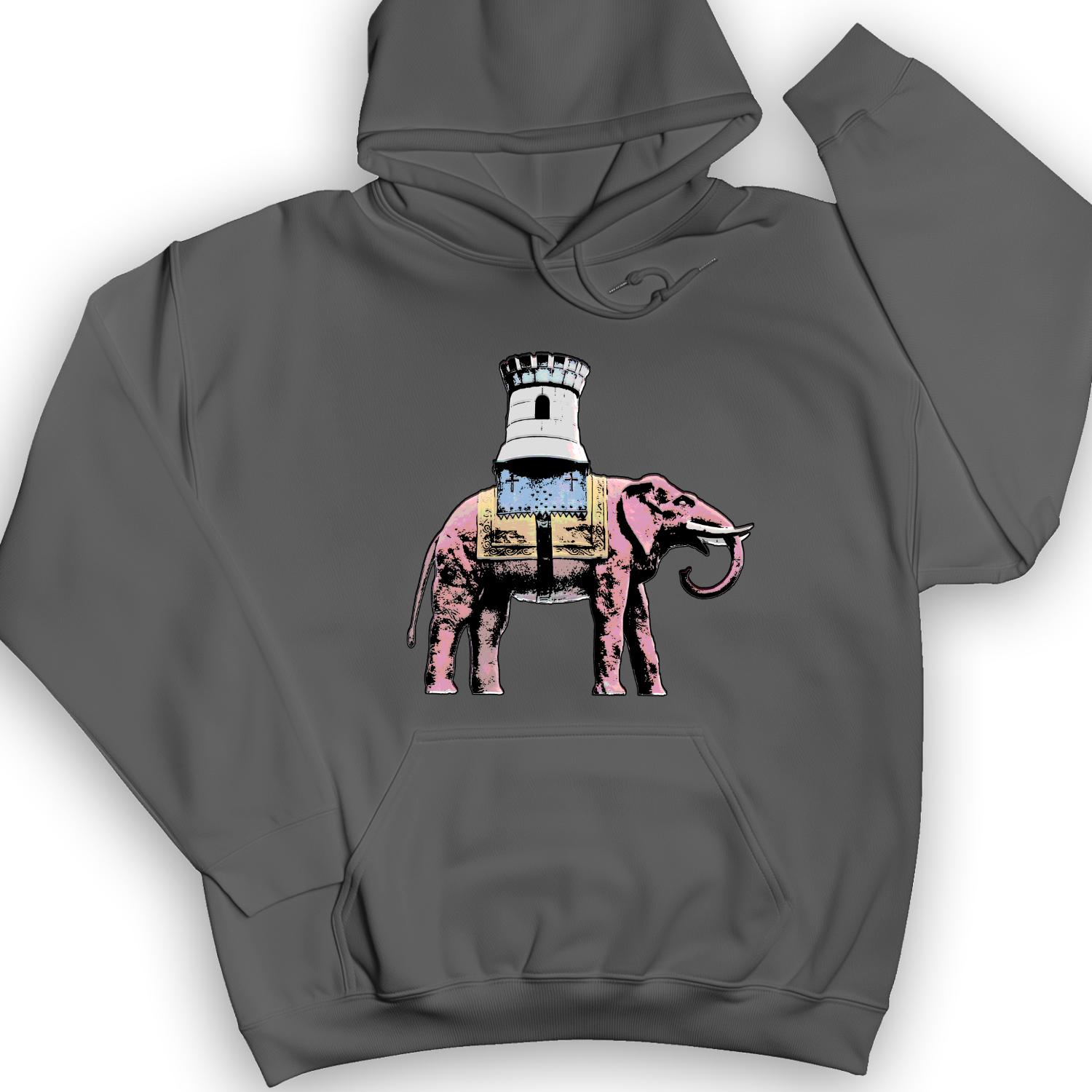 The Elephant And The Castle Hoodie Charcoal / S