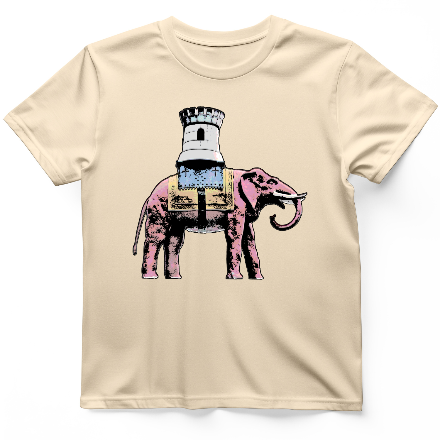 The Elephant And The Castle T-Shirt Natural / S