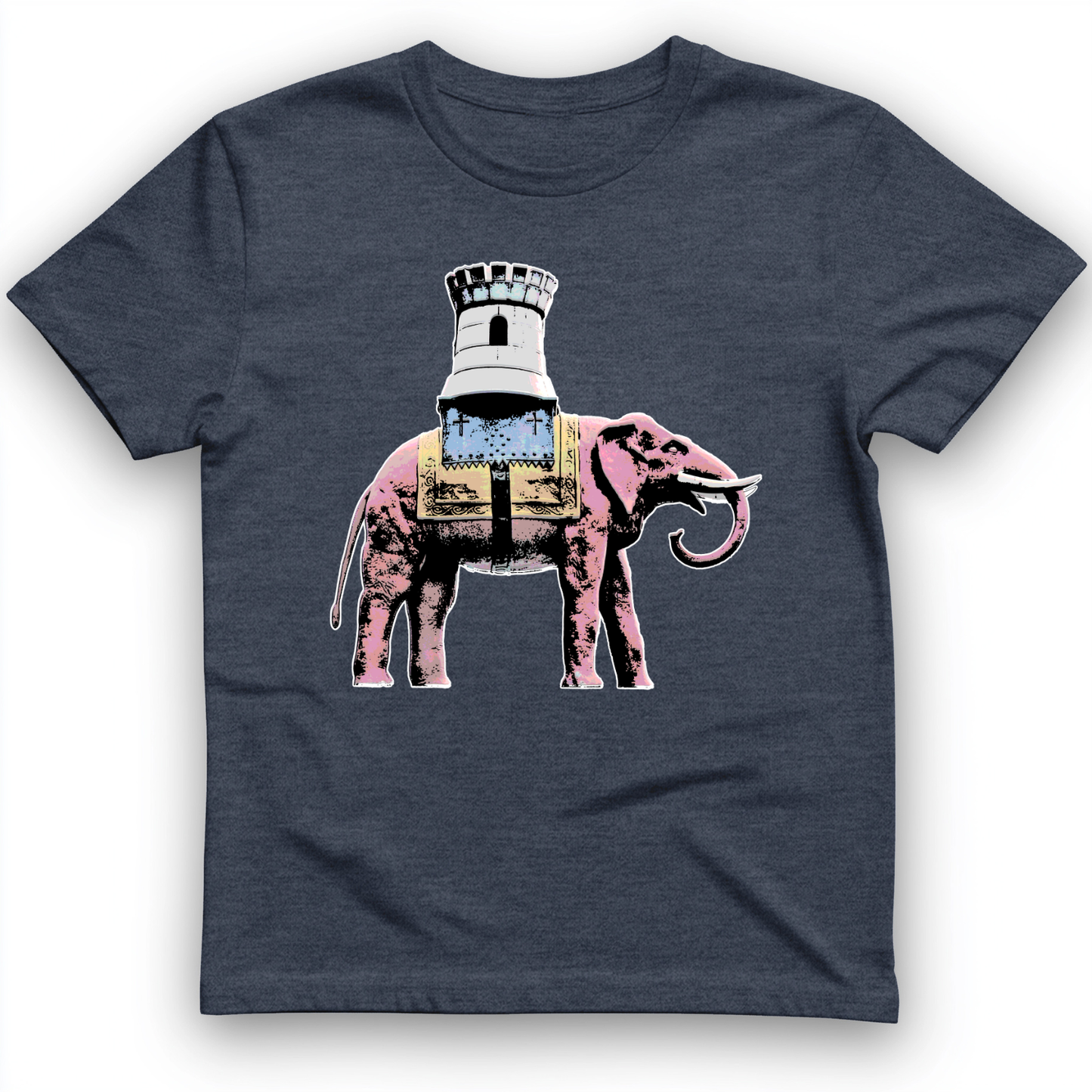 The Elephant And The Castle T-Shirt Heather Navy / S