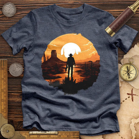 The Lone Ranger High Quality Tee Heather Navy / S