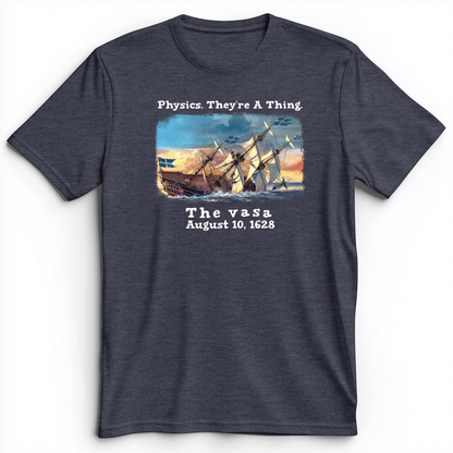 The Vasa Premium Tee Heather Navy / S