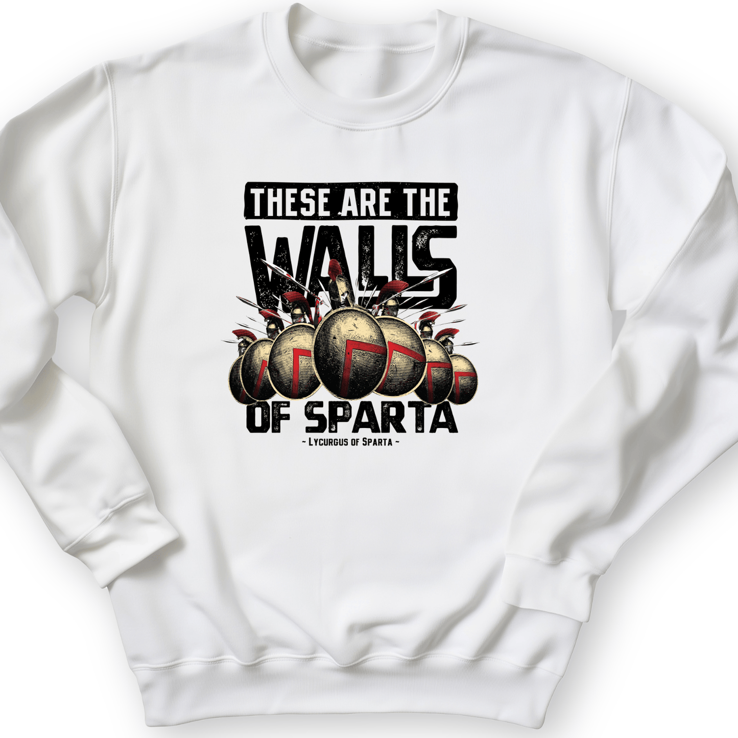 The Walls Of Sparta Crewneck White / S
