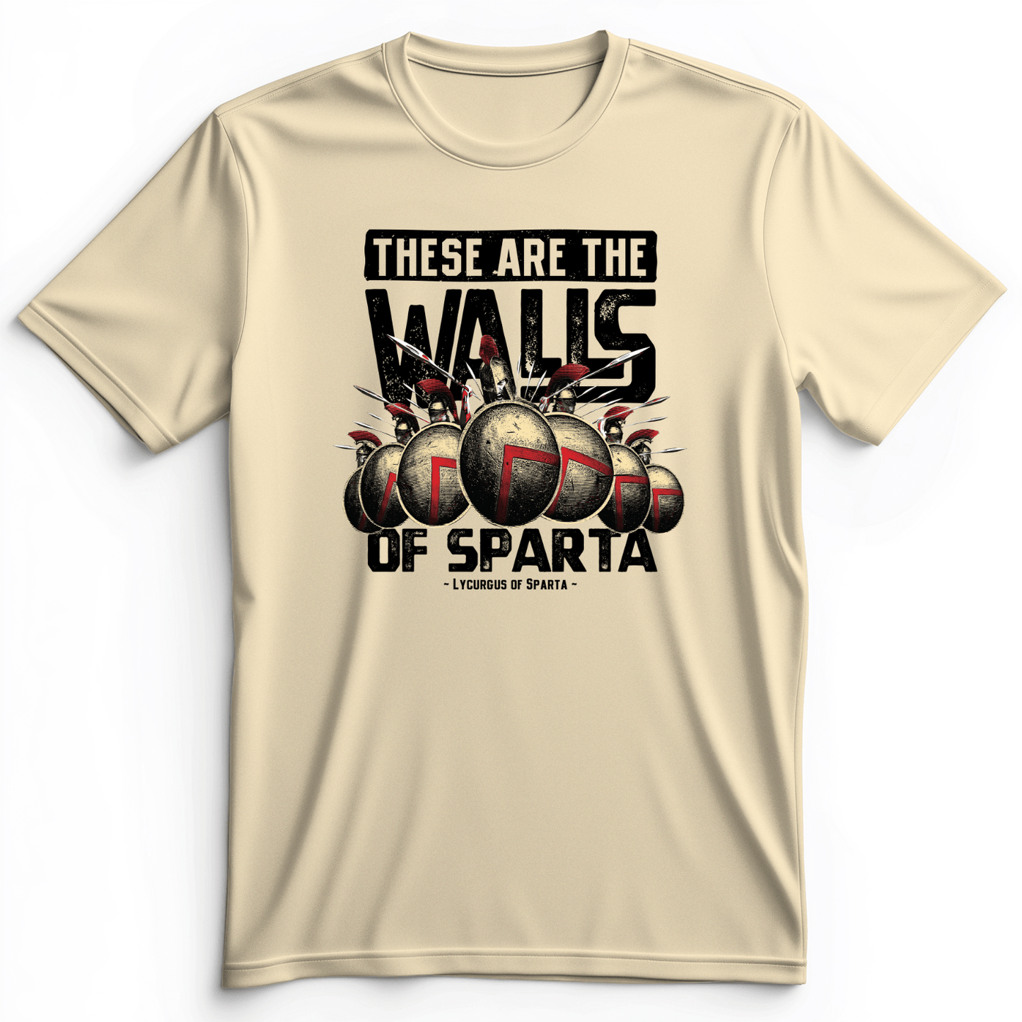 The Walls Of Sparta Premium Tee Natural / S
