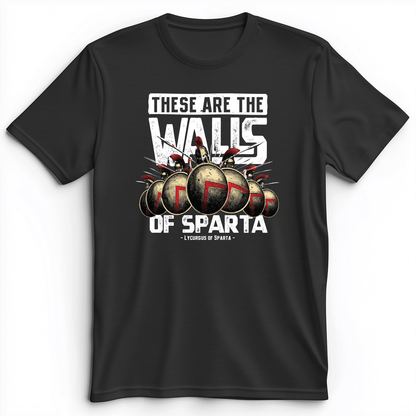 The Walls Of Sparta Premium Tee Dark Grey Heather / S