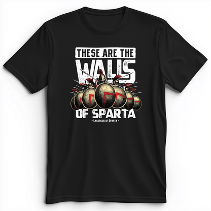 The Walls Of Sparta Premium Tee Black / S