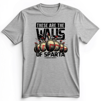 The Walls Of Sparta Premium Tee Athletic Heather / S