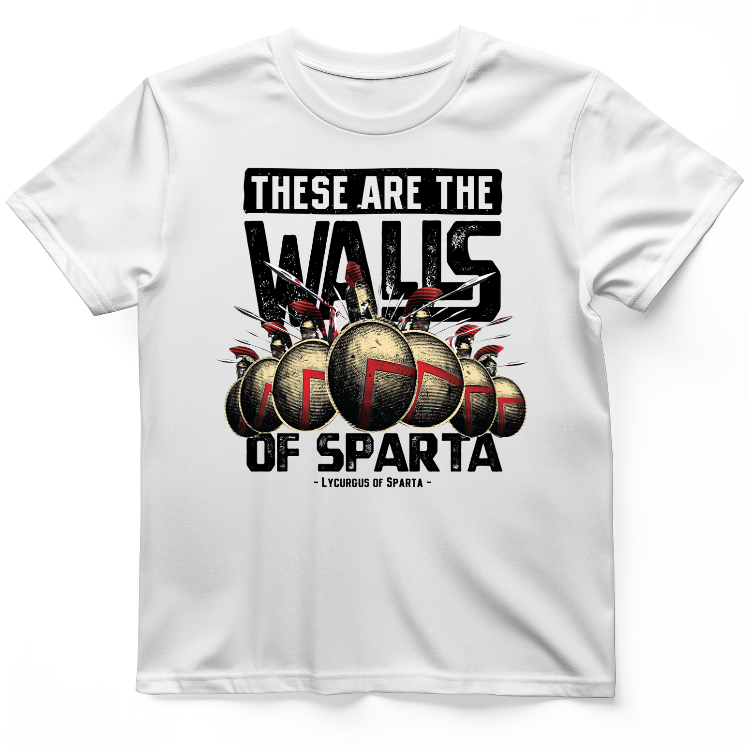 The Walls Of Sparta T-Shirt White / S