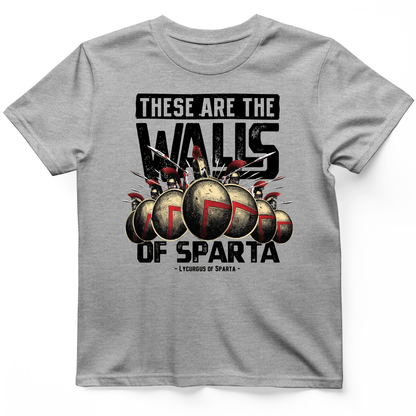 The Walls Of Sparta T-Shirt Sport Grey / S