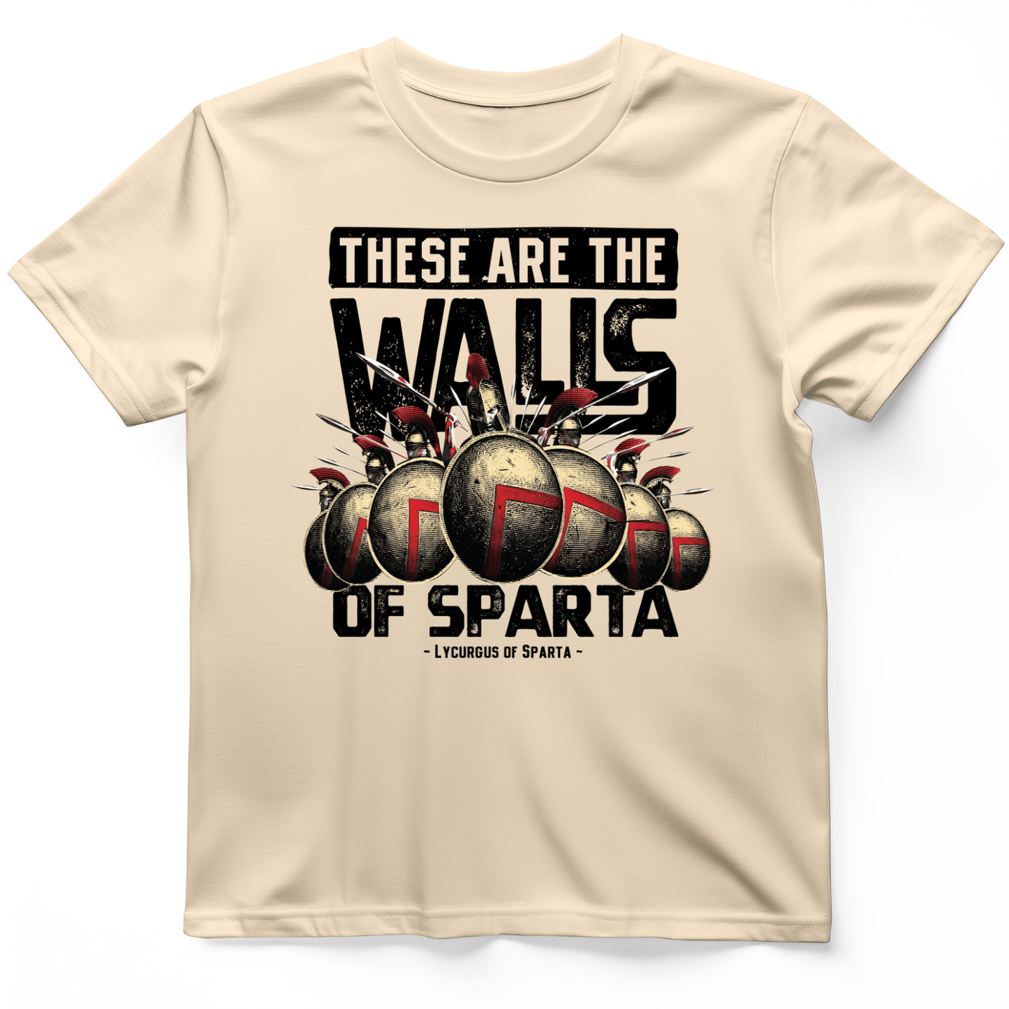 The Walls Of Sparta T-Shirt Natural / S