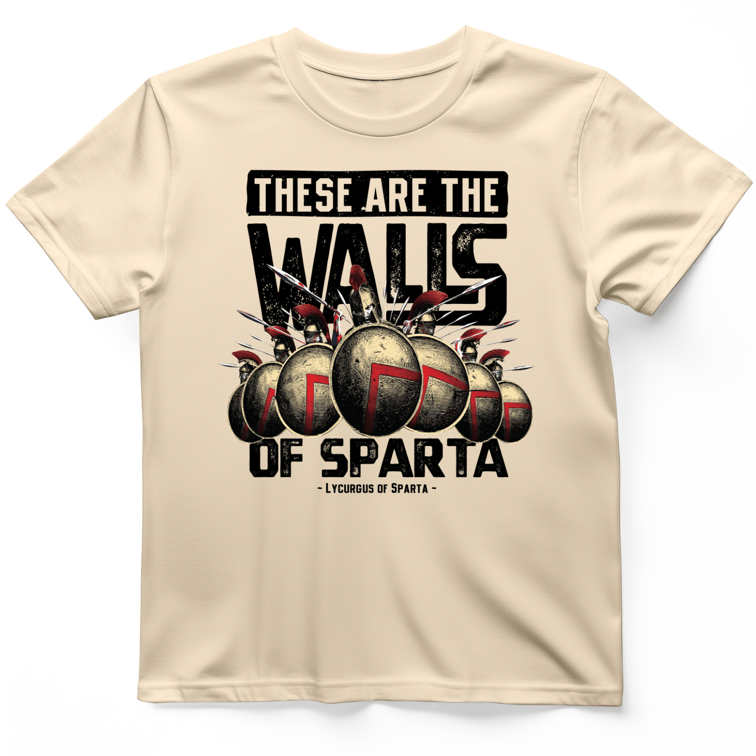 The Walls Of Sparta T-Shirt Natural / S