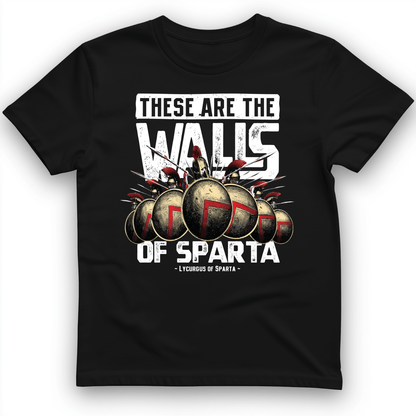 The Walls Of Sparta T-Shirt Black / S