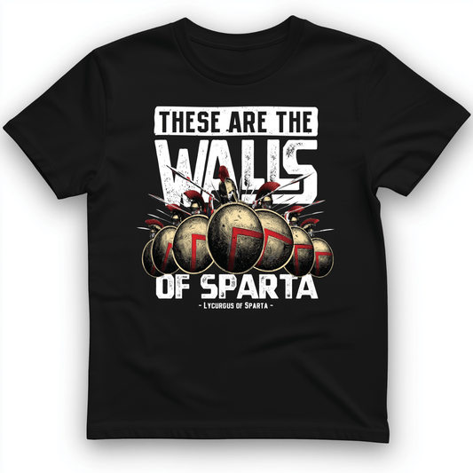 The Walls Of Sparta T-Shirt Black / S