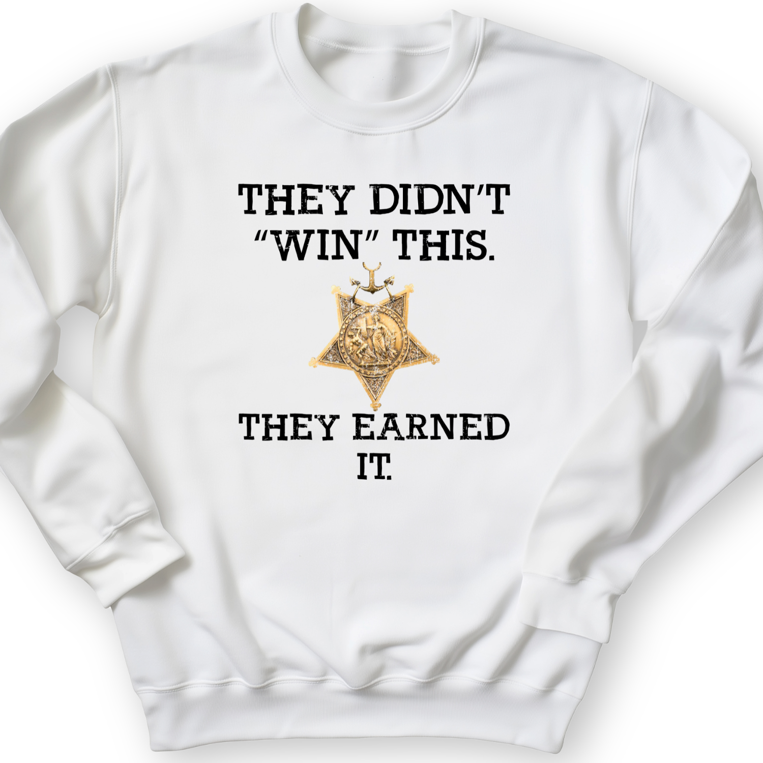 They Earned It Crewneck White / S