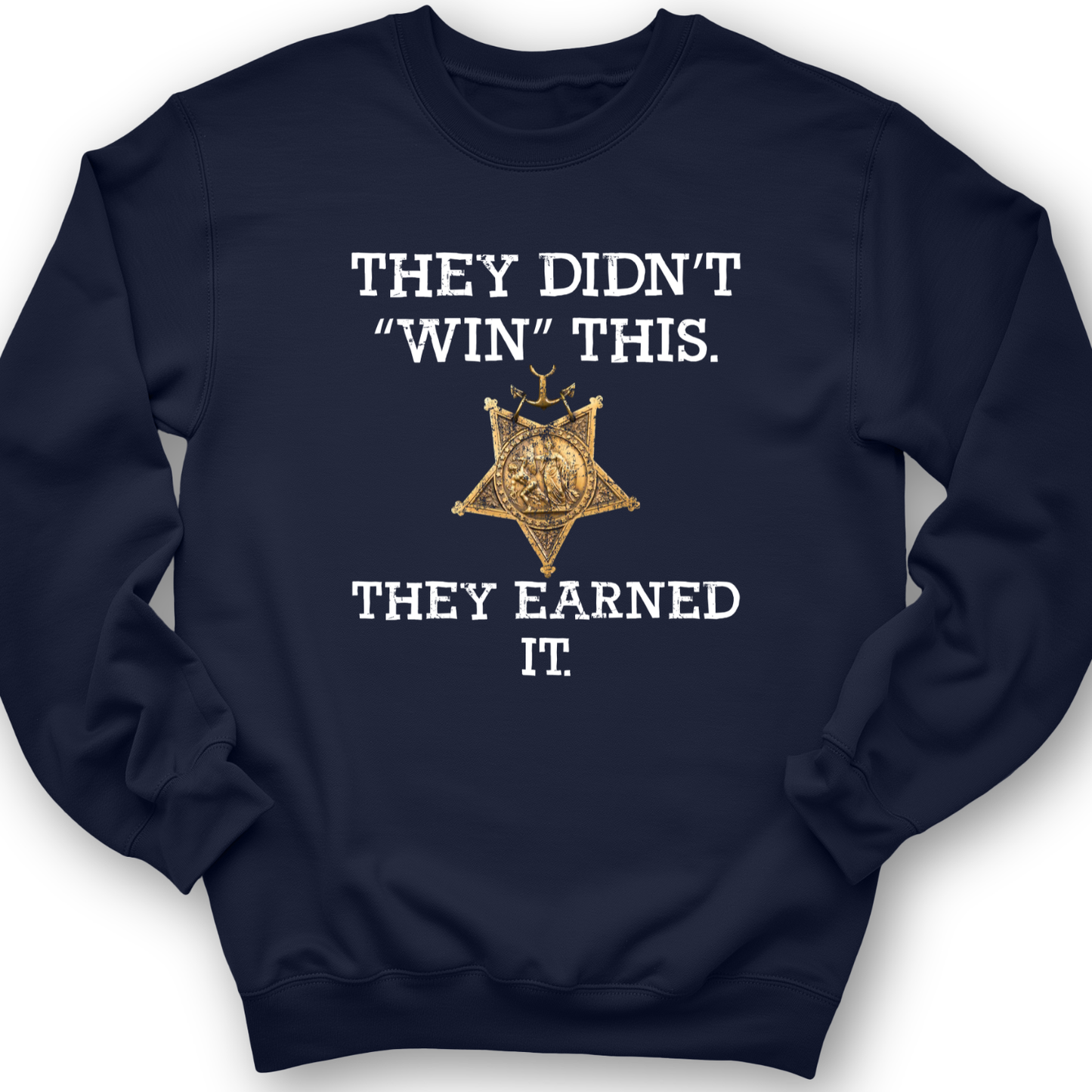They Earned It Crewneck Navy / S