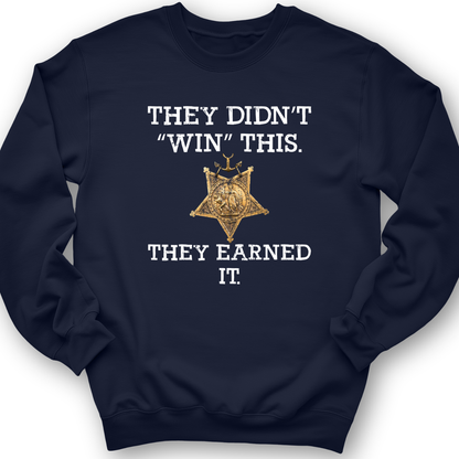They Earned It Crewneck Navy / S