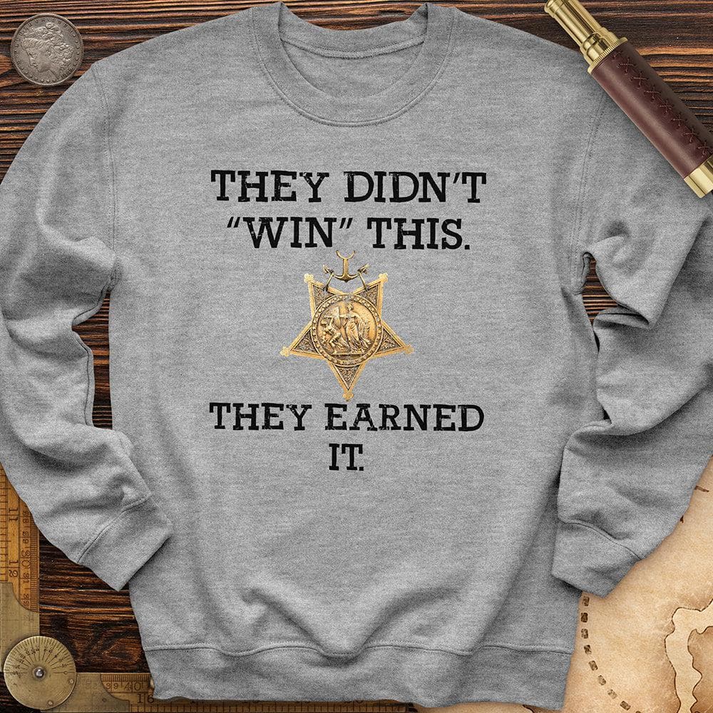 They Earned It Crewneck Sport Grey / S