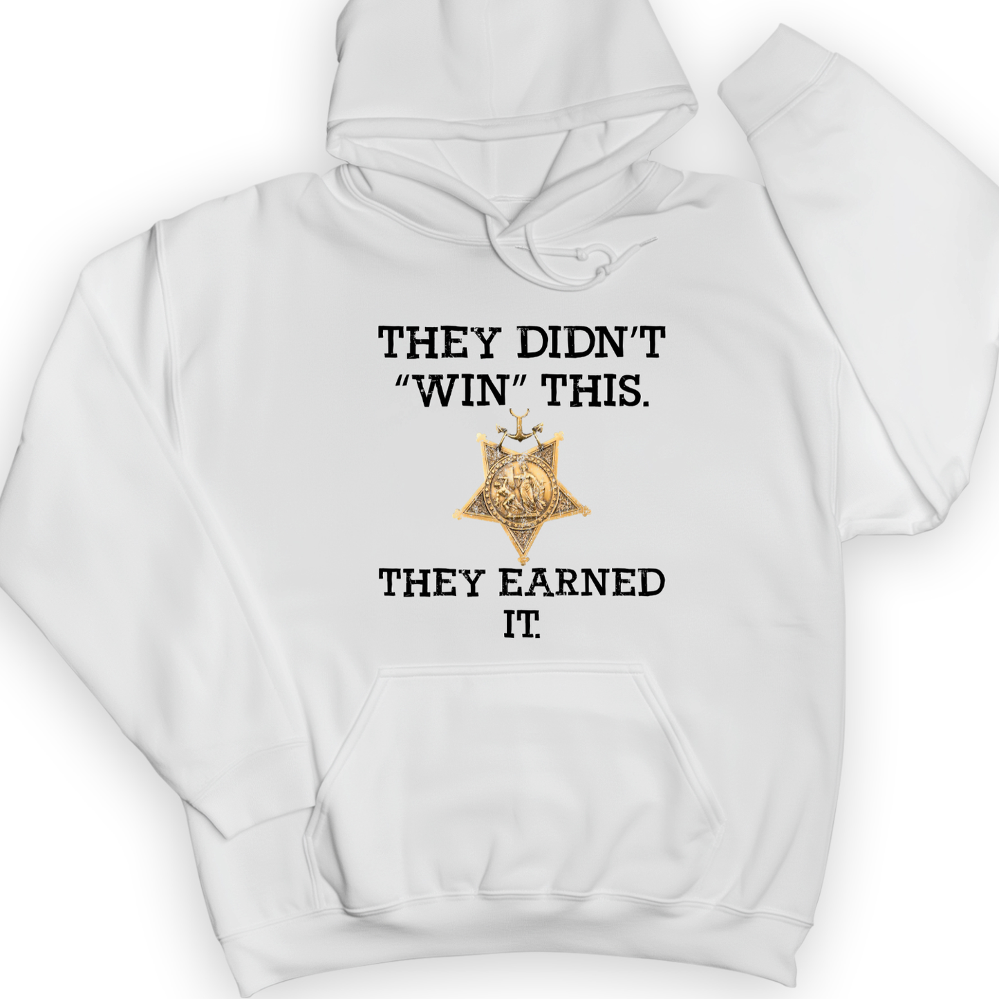 They Earned It Hoodie White / S