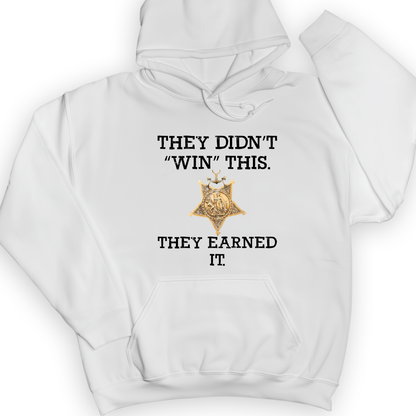 They Earned It Hoodie White / S