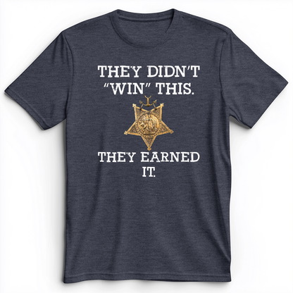 They Earned It Premium Tee Heather Navy / S