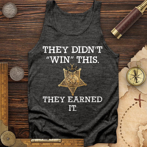 They Earned It Tank Charcoal Black TriBlend / XS