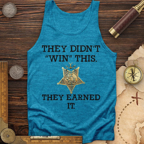 They Earned It Tank Aqua TriBlend / XS