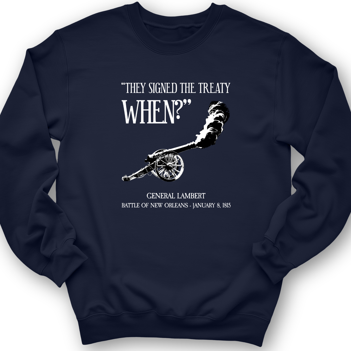 They signed it WHEN Crewneck Navy / S