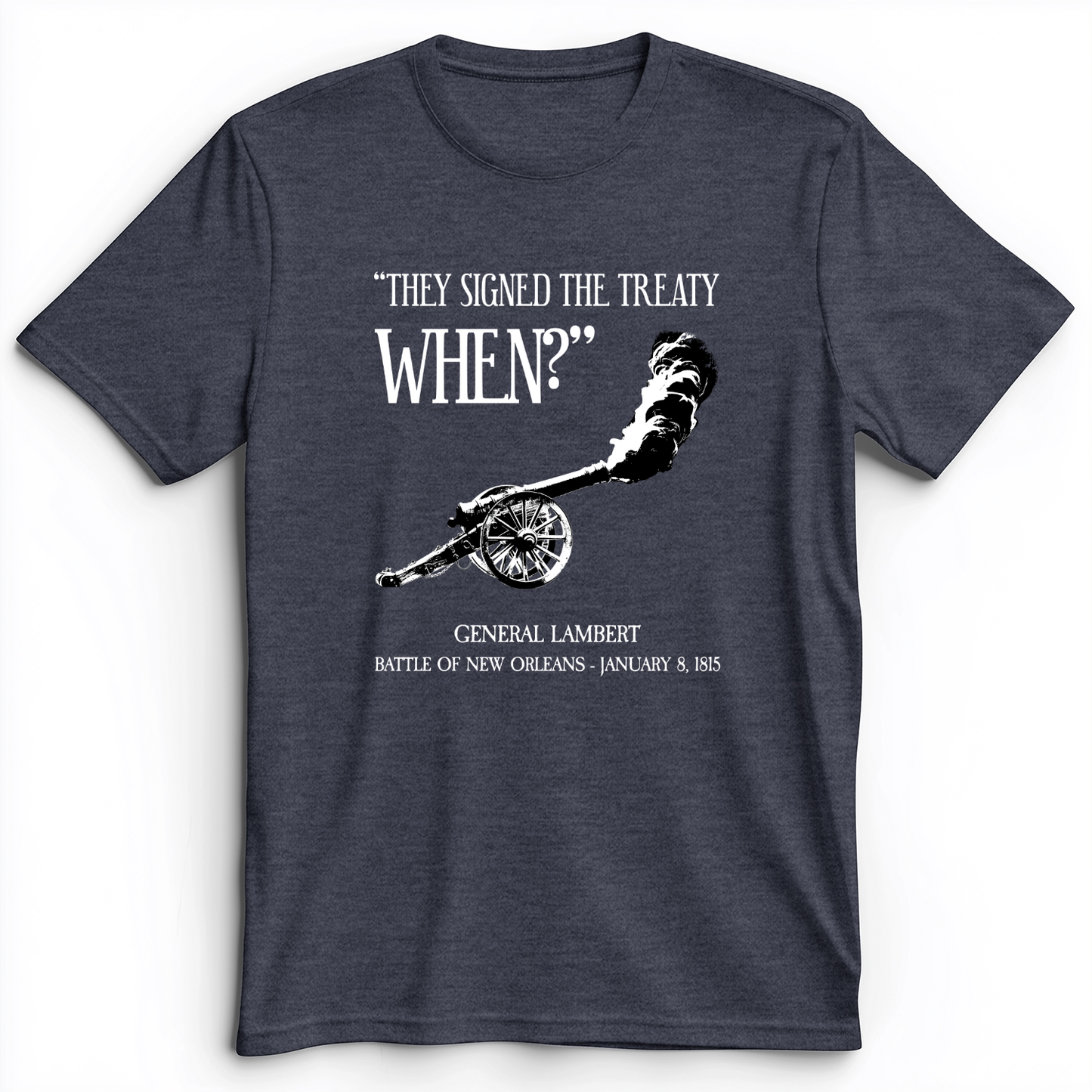 They signed it WHEN Premium Tee Heather Navy / S