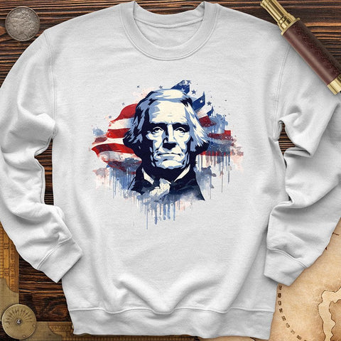 Thomas Jefferson Crewneck White / S