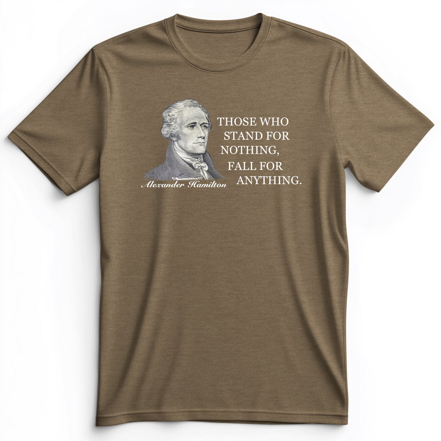 Those Who Stand For Premium Tee Heather Olive / S