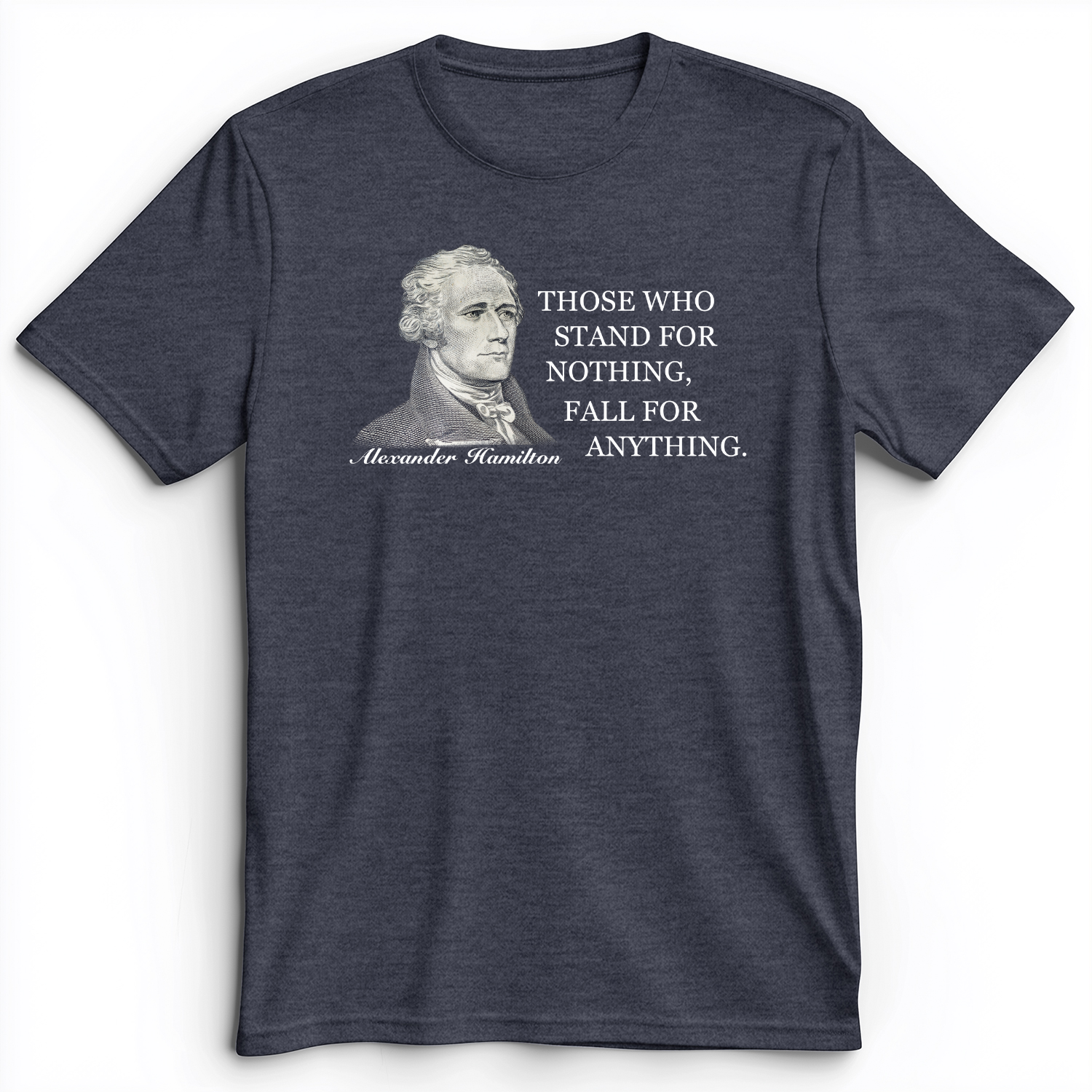 Those Who Stand For Premium Tee Heather Navy / S