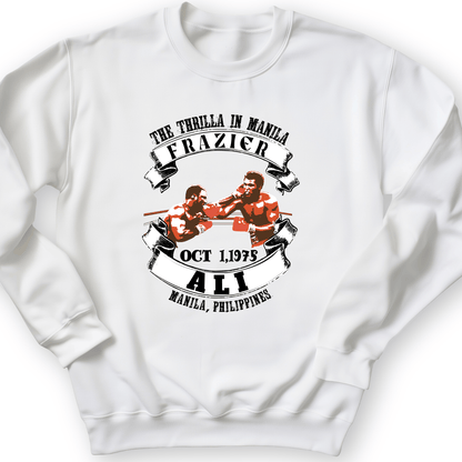 Thrilla In Manila Crewneck White / S