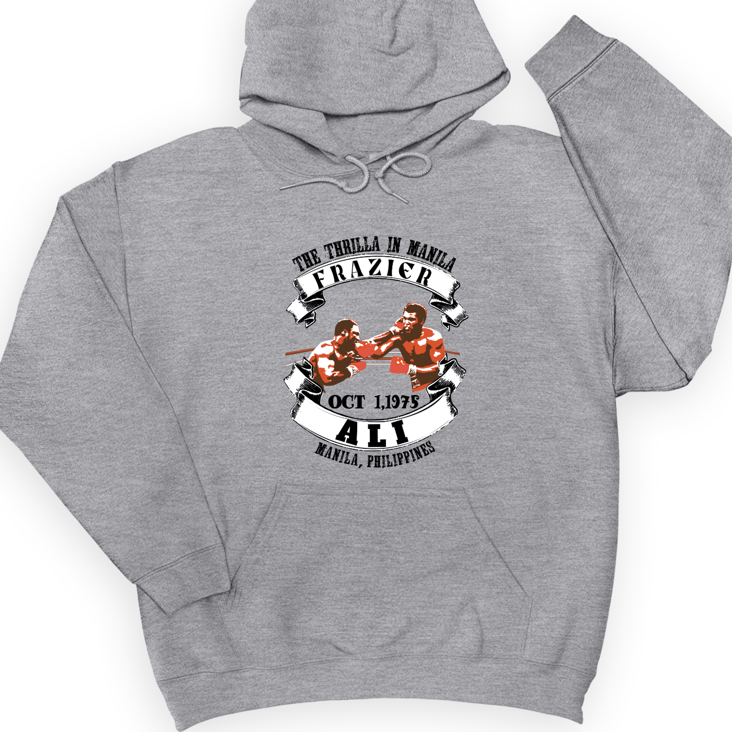 Thrilla In Manila Hoodie Sport Grey / S
