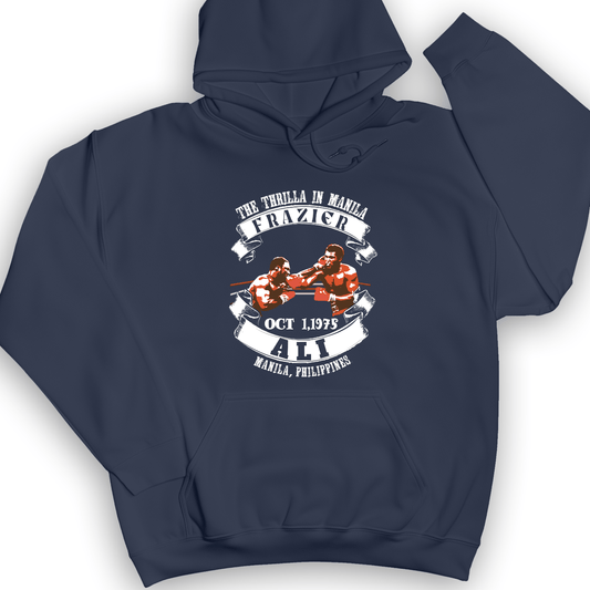 Thrilla In Manila Hoodie Navy / S