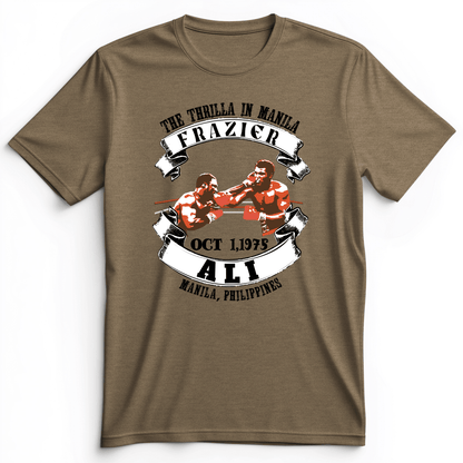 Thrilla In Manila Premium Tee Heather Olive / S