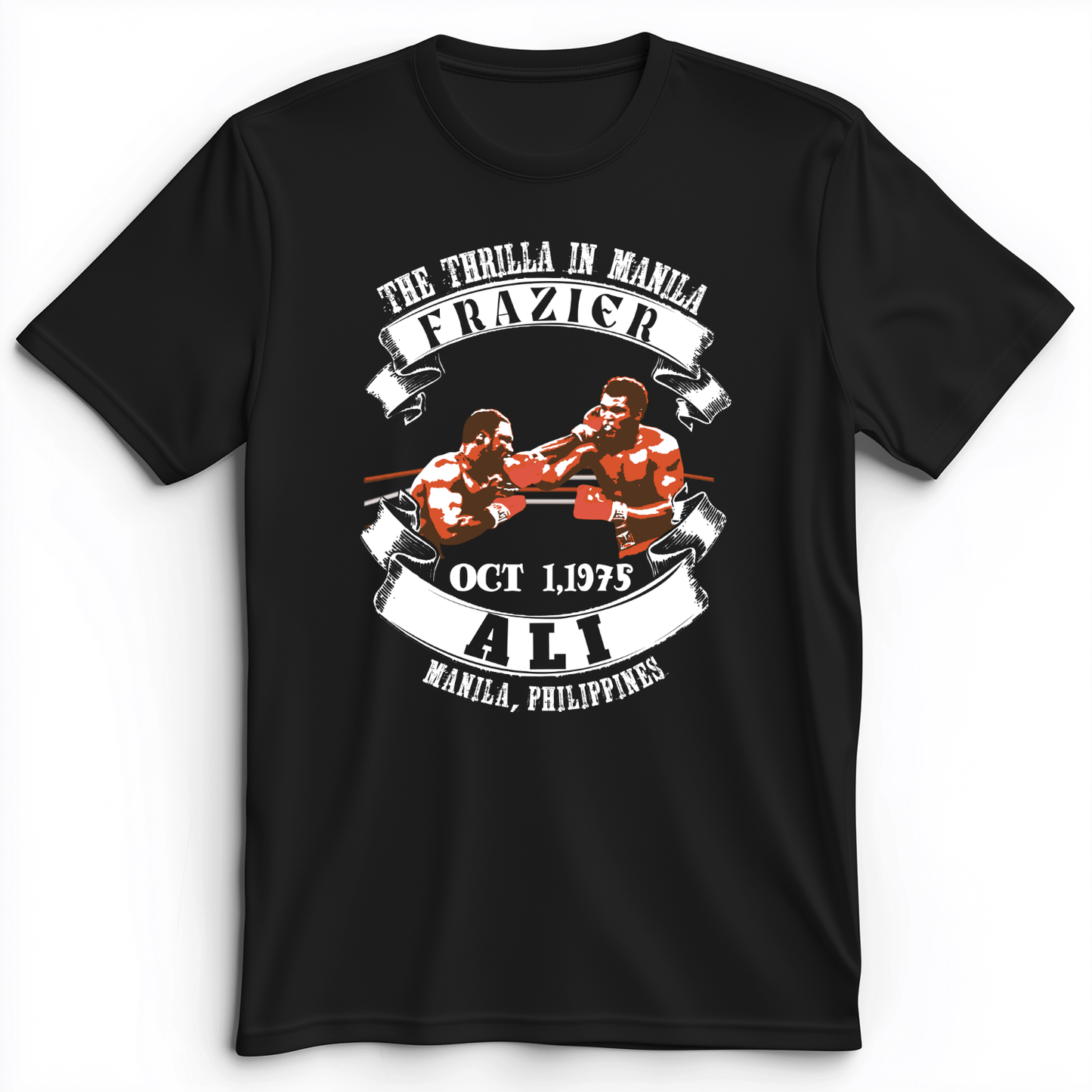 Thrilla In Manila Premium Tee Black / S