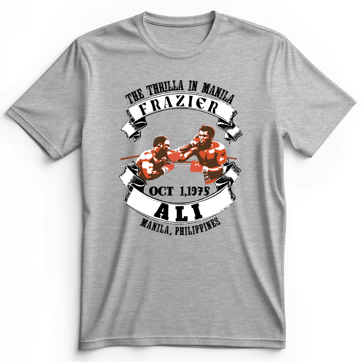 Thrilla In Manila Premium Tee Athletic Heather / S
