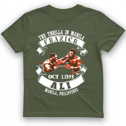 Thrilla In Manila T-Shirt Military Green / S