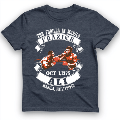 Thrilla In Manila T-Shirt Heather Navy / S