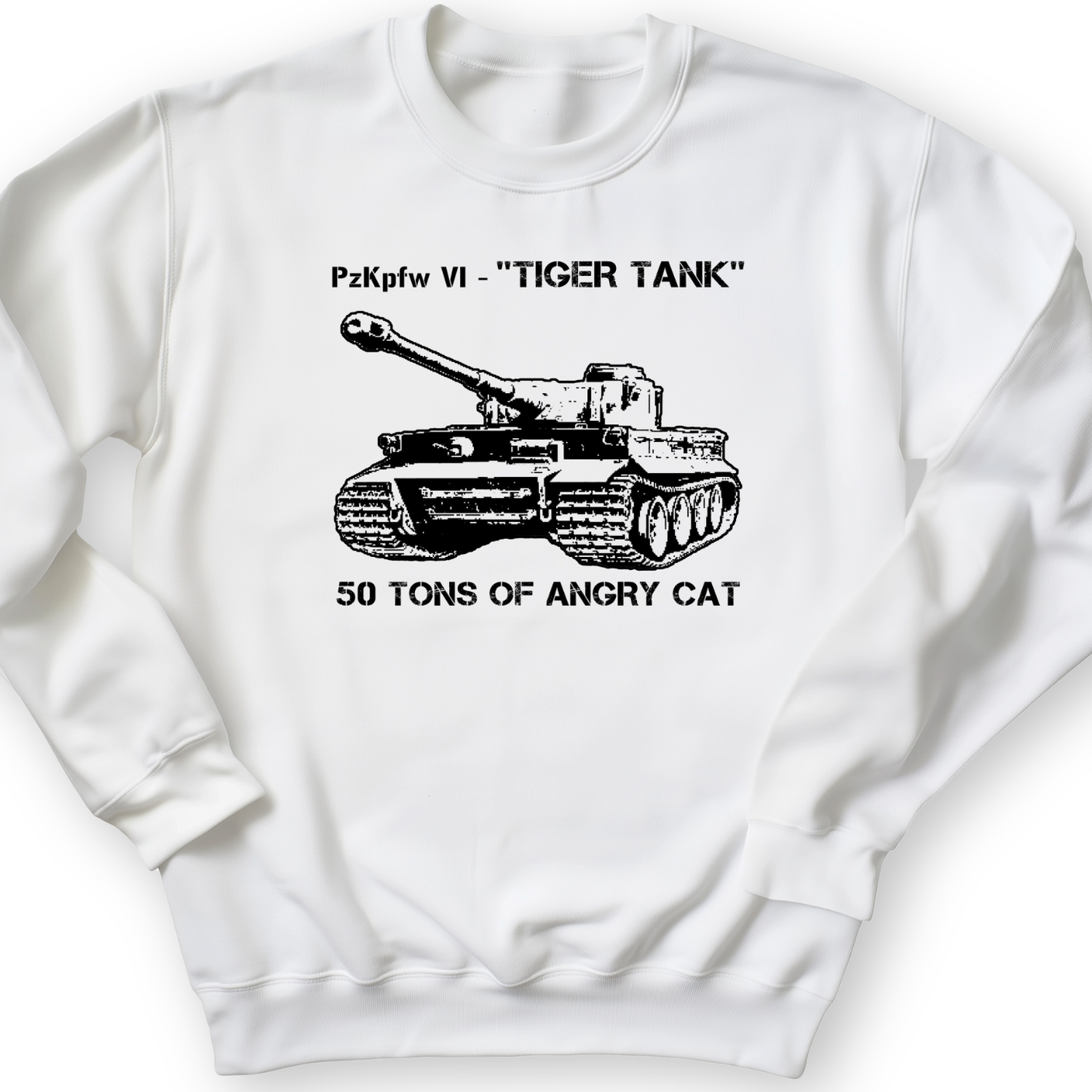 Tiger Tank Crewneck White / S