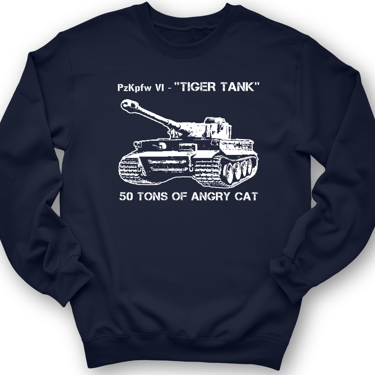 Tiger Tank Crewneck Navy / S