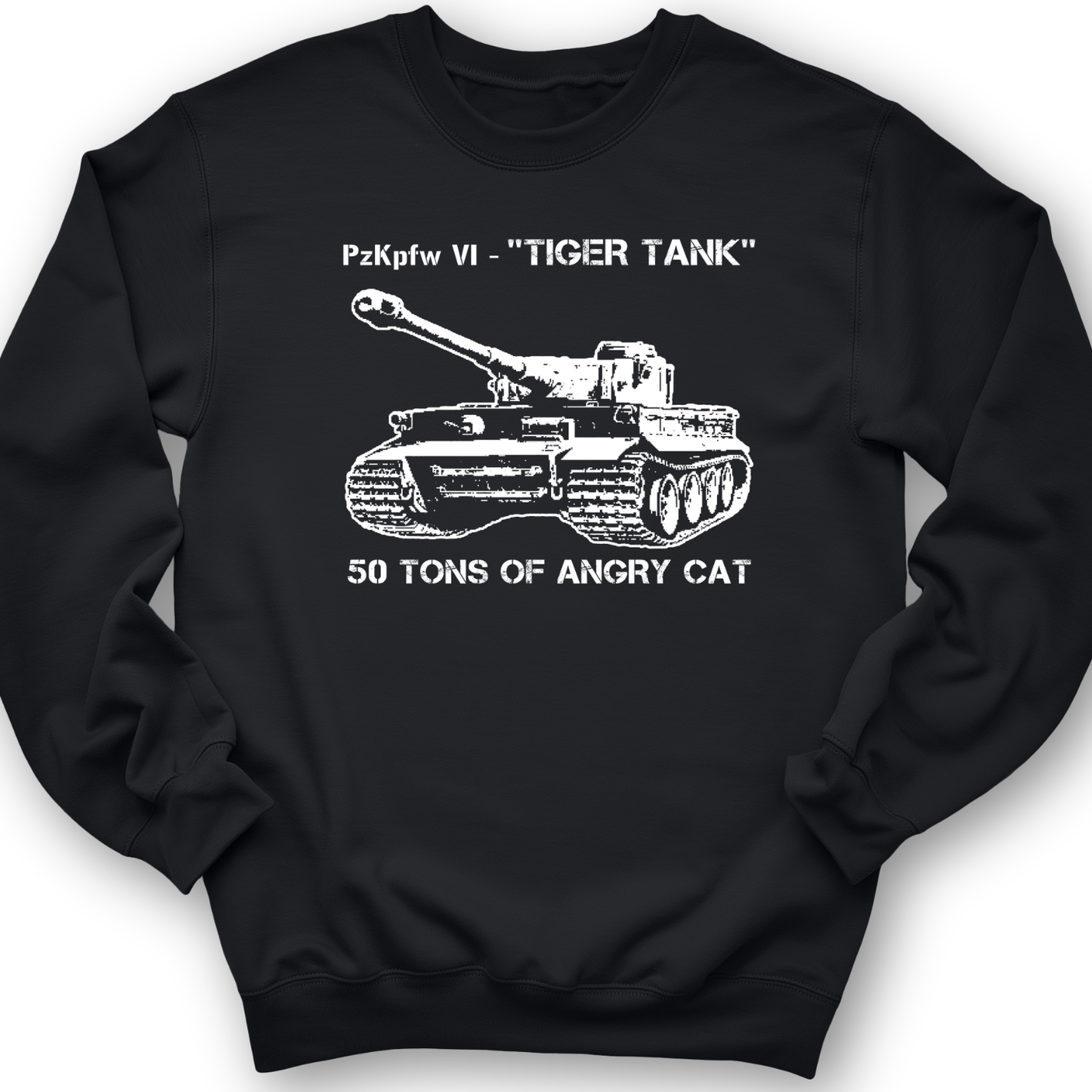 Tiger Tank Crewneck Black / S