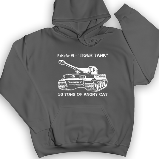 Tiger Tank Hoodie Charcoal / S