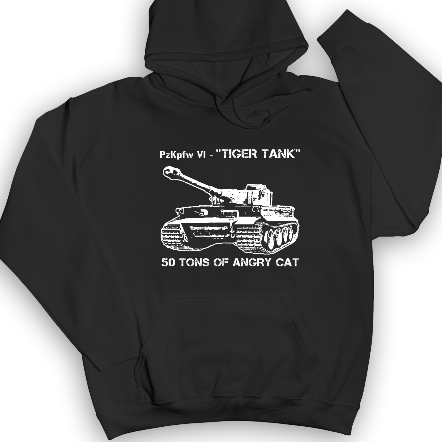 Tiger Tank Hoodie Black / S