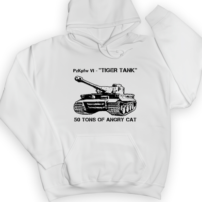 Tiger Tank Hoodie White / S