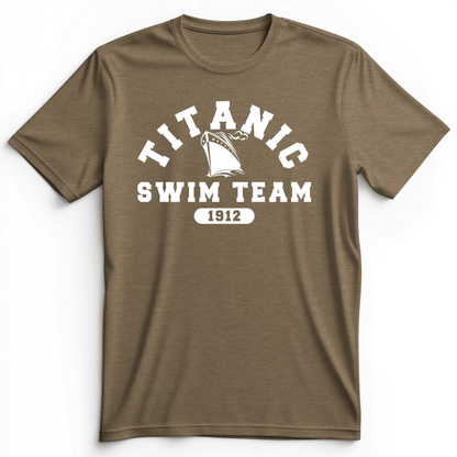 Titanic Swim Team Premium Tee Heather Olive / S